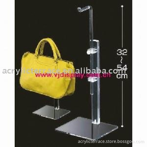 new design plexiglass handbag stands